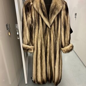 Fitch full length fur coat